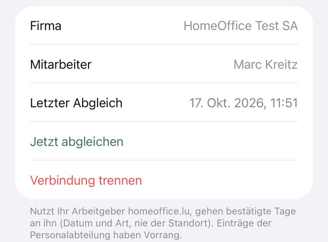 Mit Ihrer Firma verbinden – wenn sie homeoffice.lu nutzt